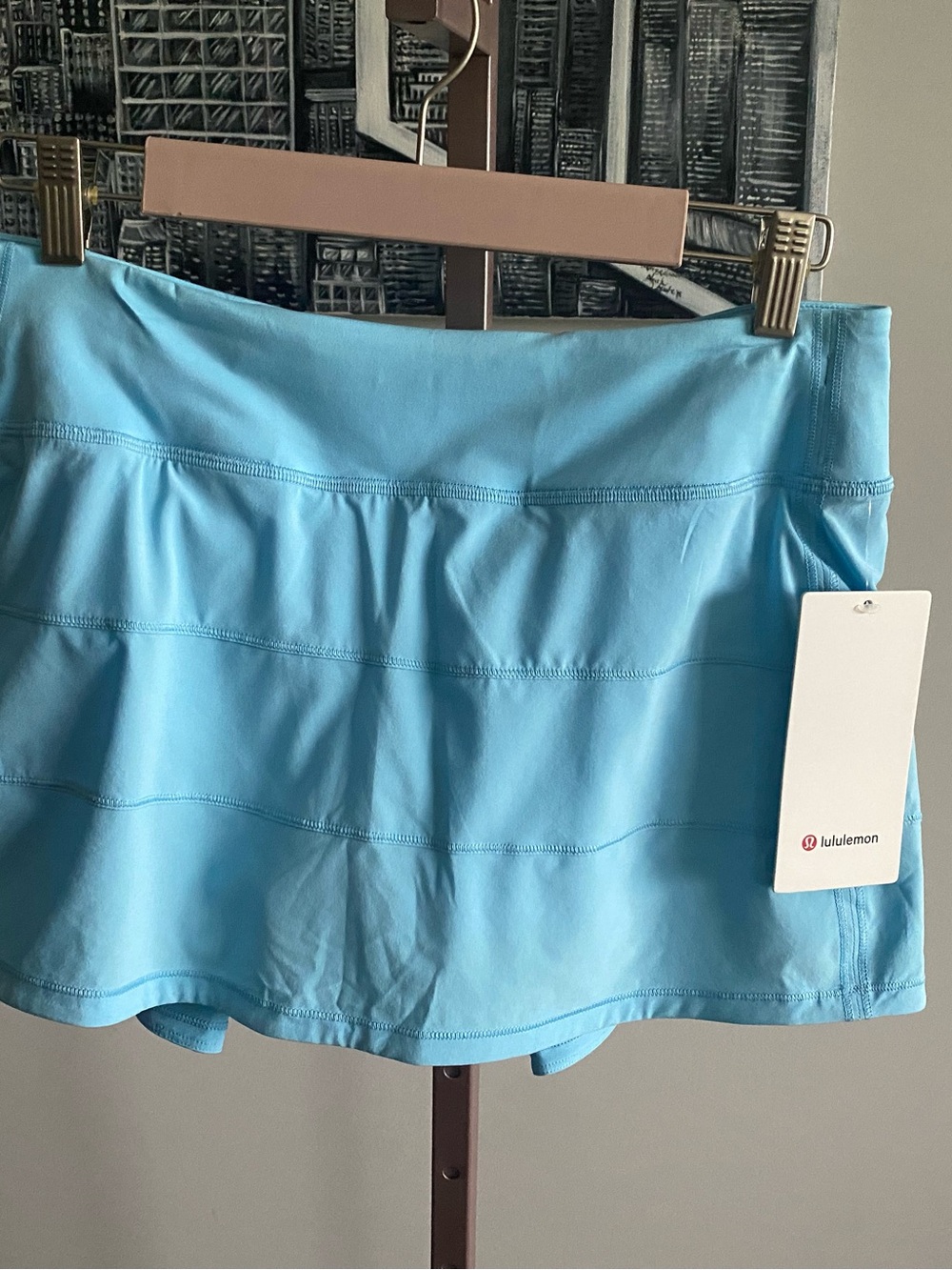 NWT Lululemon 3.5” Inseam Pace Rival Light Blue Chill Skirt Skort 8 Rare!